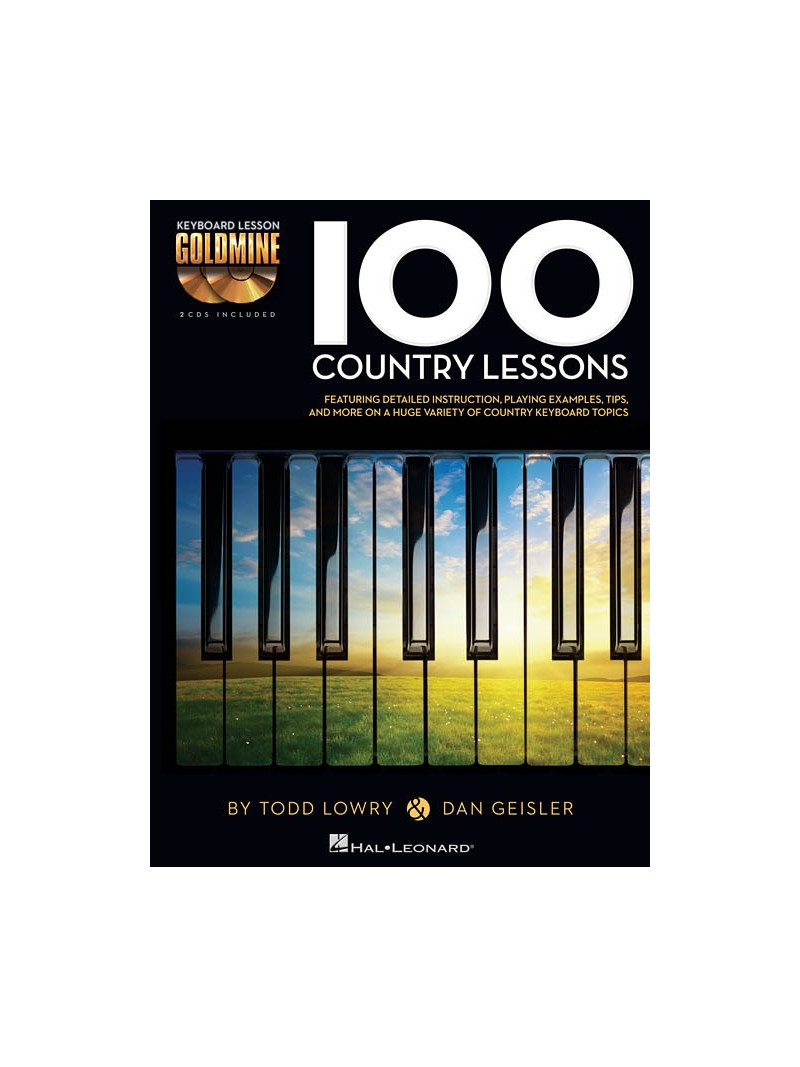 Goldmine : 100 Country Lessons  - Keyboard (book/2 CD)