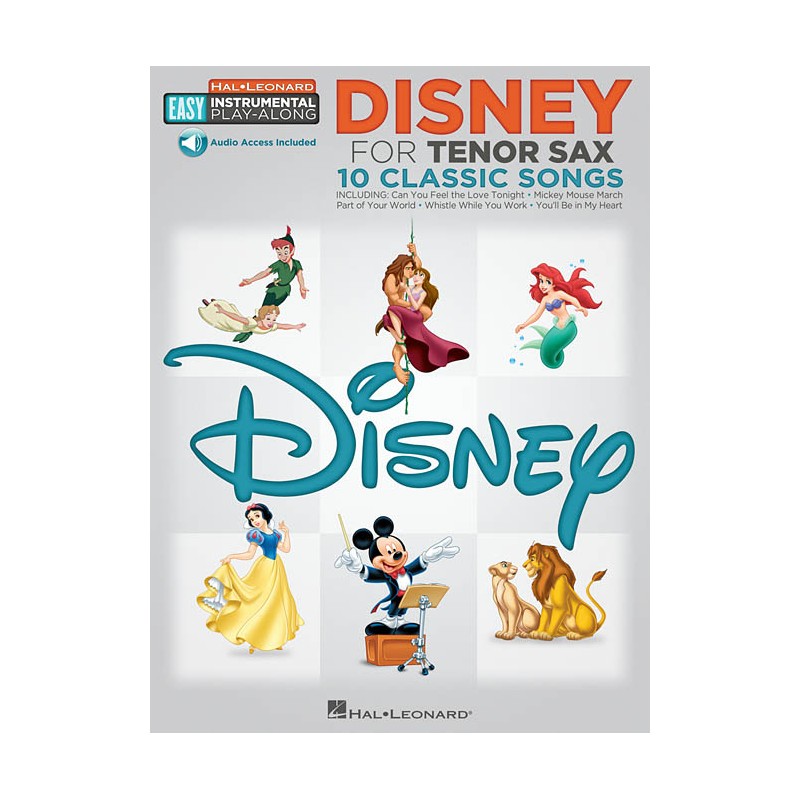 Disney: Tenor Sax Easy Instrumental Play-Along (book/Audio Online)