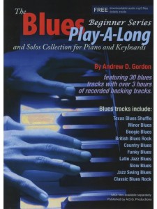 The Blues Play-A-Long for Piano Beginner Series (book/download audio MP3)