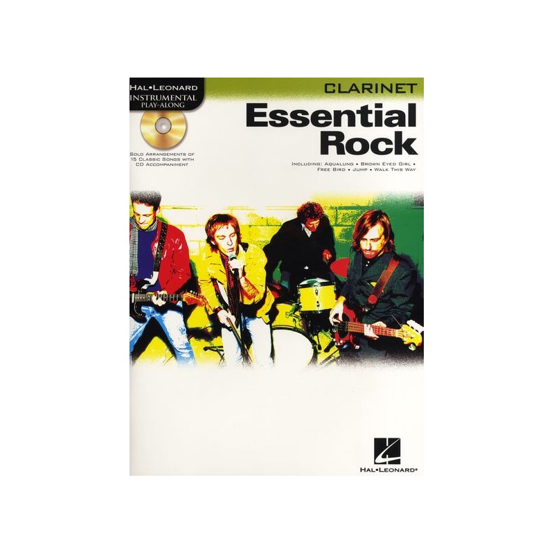 Essential Rock Play-Along Clarinet (book/CD)