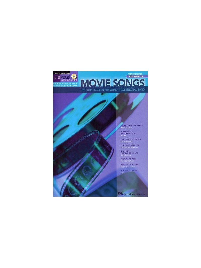 Pro Vocal Women's Edition Volume 26: Movie Songs (book/CD sing-along)