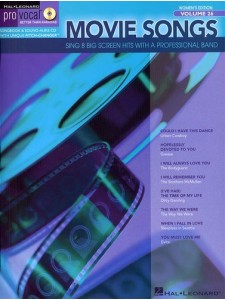 Pro Vocal Women's Edition Volume 26: Movie Songs (book/CD sing-along)