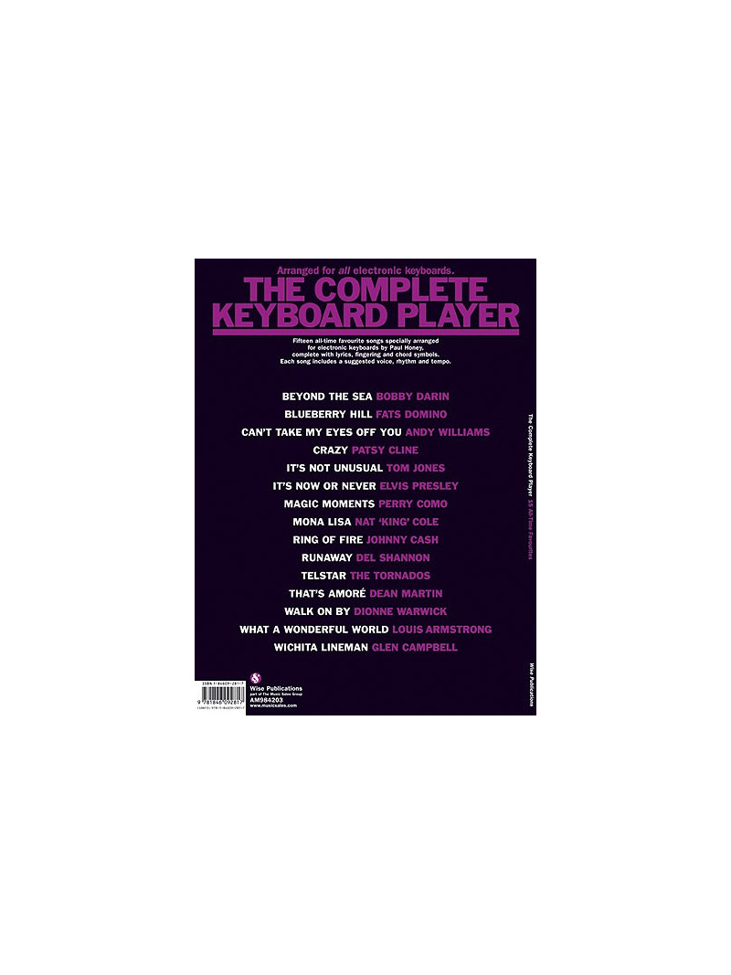 The Complete Keyboard Player Songbook: 15 All-Time Favourites