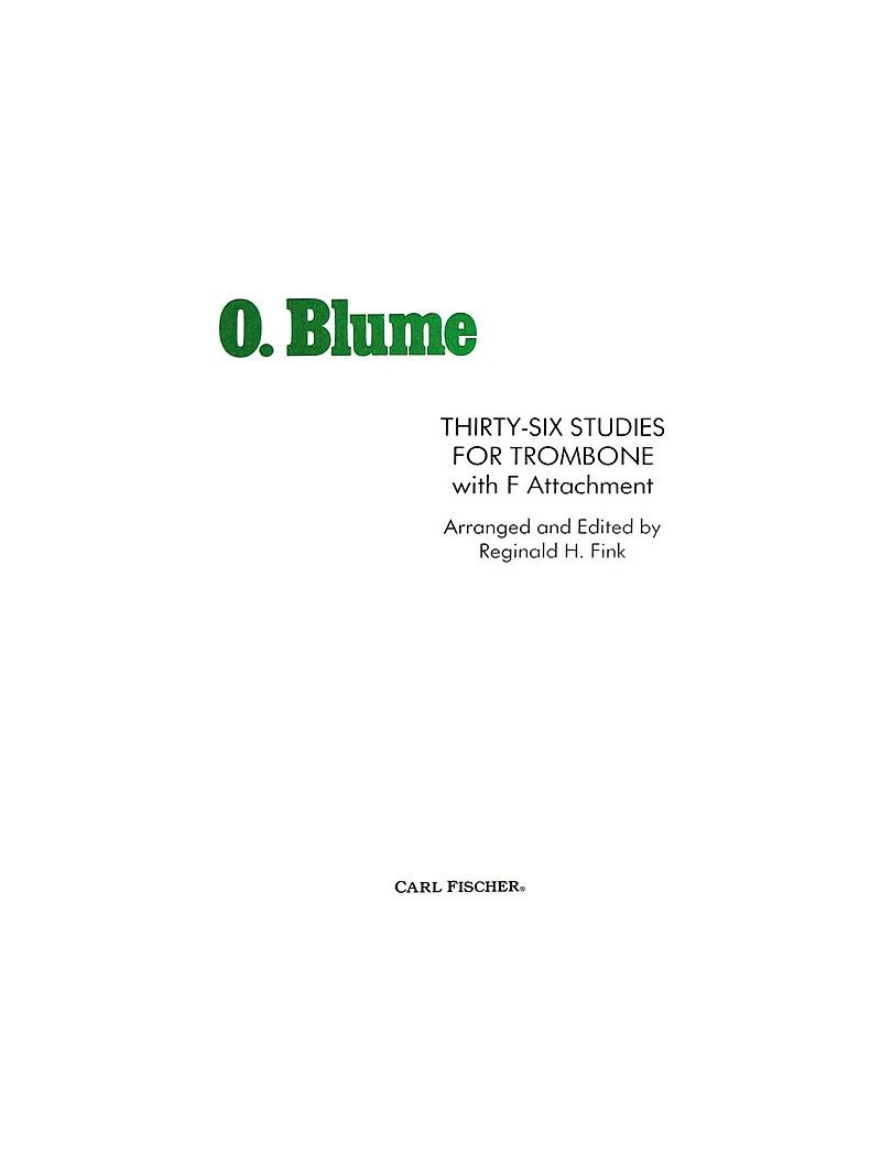 Thirty-Six Studies for Trombone