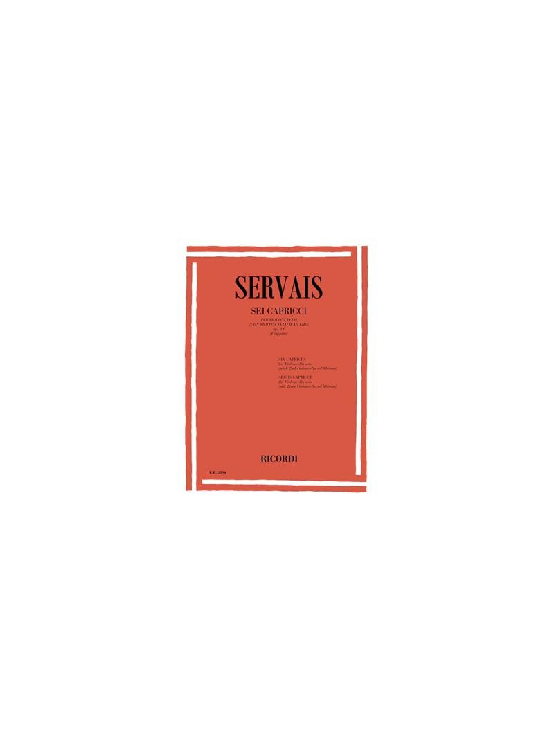 Servais - Sei Capricci per Violoncello Op. 11