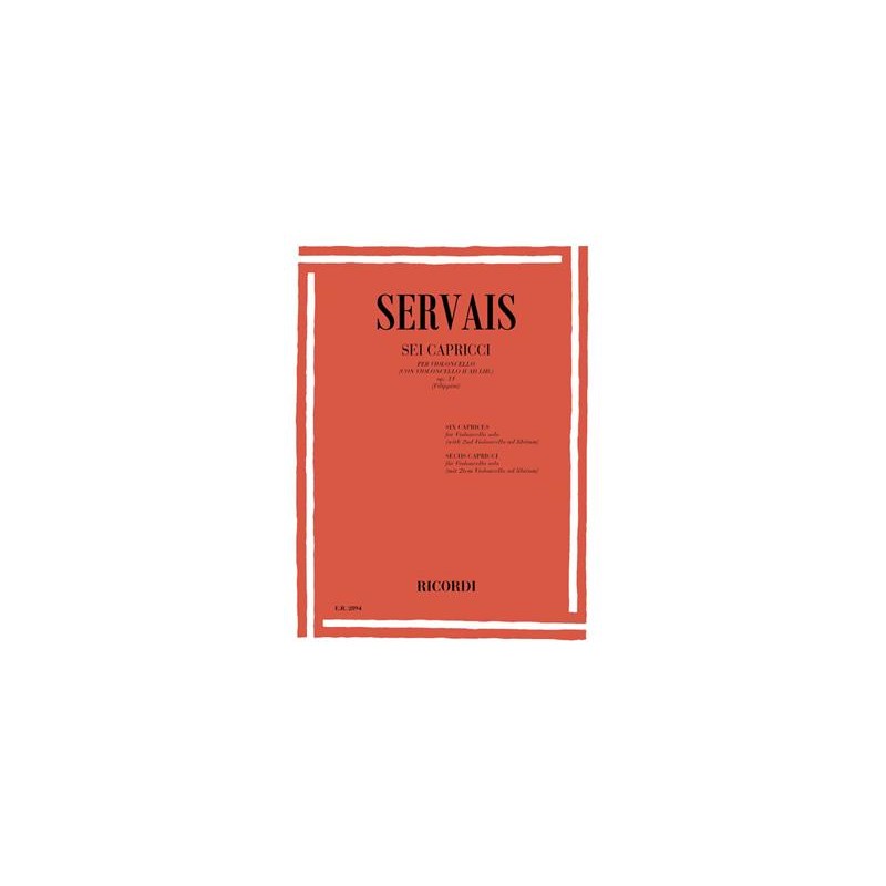 Servais - Sei Capricci per Violoncello Op. 11