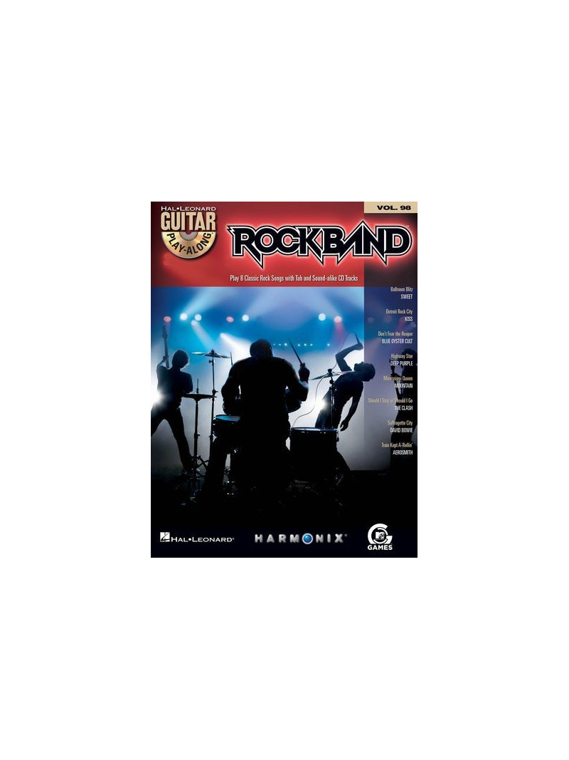 Rock Band: Guitar Play-Along Volume 98 (book/CD)