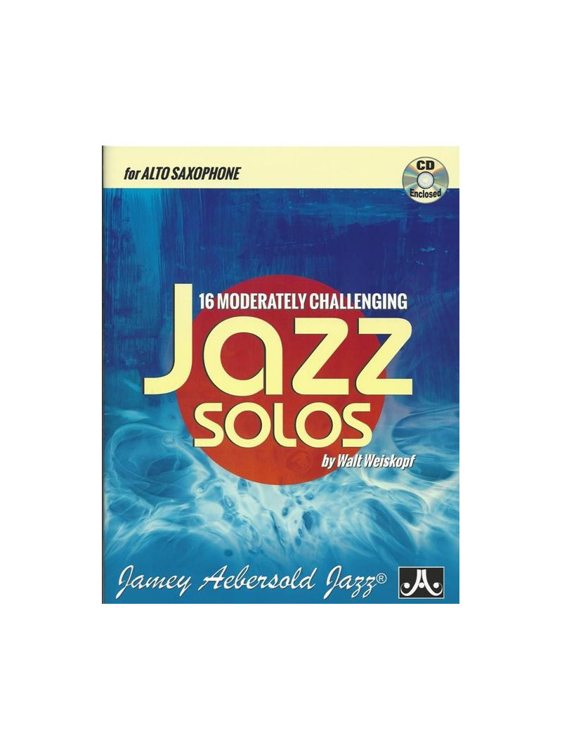 16 Moderately Challenging Jazz Solos - Alto Sax (book/CD)