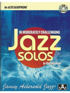16 Moderately Challenging Jazz Solos - Alto Sax (book/CD)