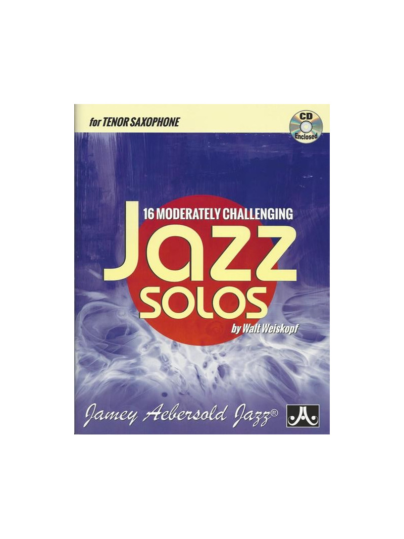 16 Moderately Challenging Jazz Solos - Tenor Sax (book/CD)