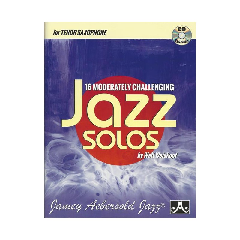 16 Moderately Challenging Jazz Solos - Tenor Sax (book/CD)