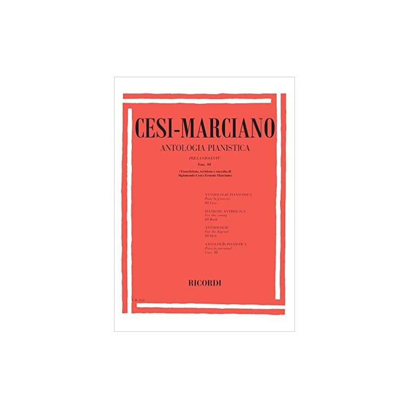 Antologia pianistica per la gioventù - Fasc. III