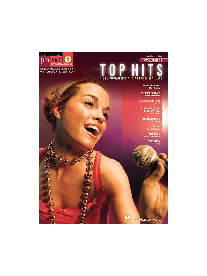 Pro Vocal: Top Hits Volume 31 Women's (book/CD sing-along)
