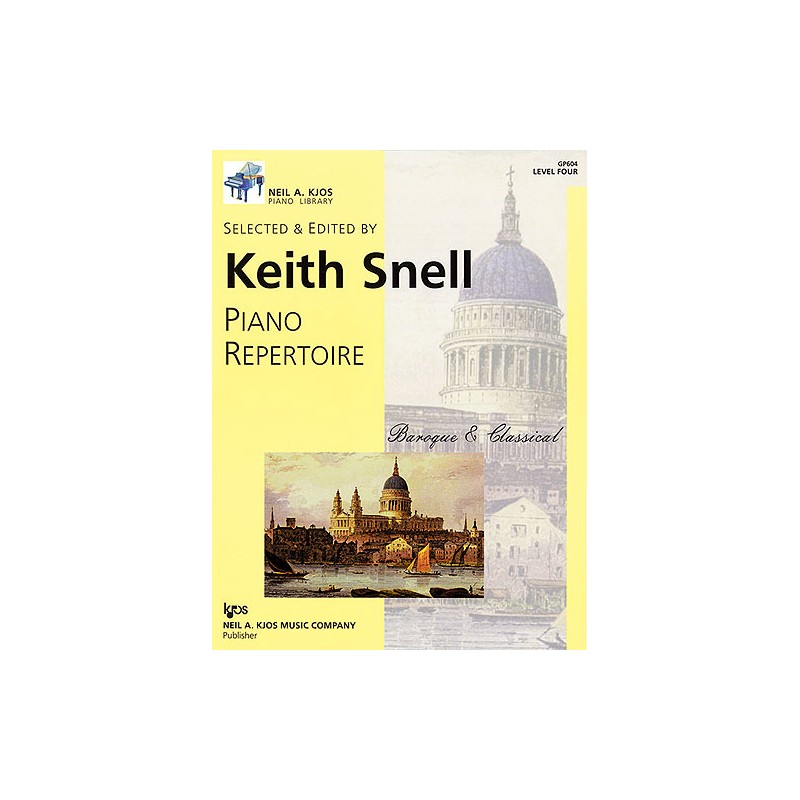 Piano Repertoire: Baroque & Classical, Level 4