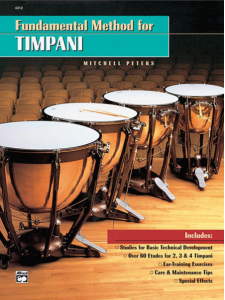 Fundamental Method For Timpani