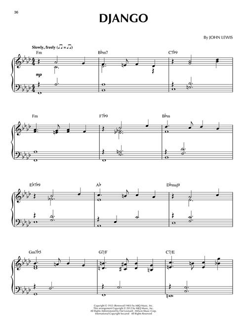 Modern Jazz Quartet: Jazz Piano Solos