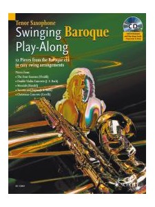 Swinging Baroque Play-Along - Tenor Saxophone (book/CD)