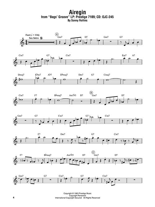 Miles Davis – Omnibook Bb Instruments