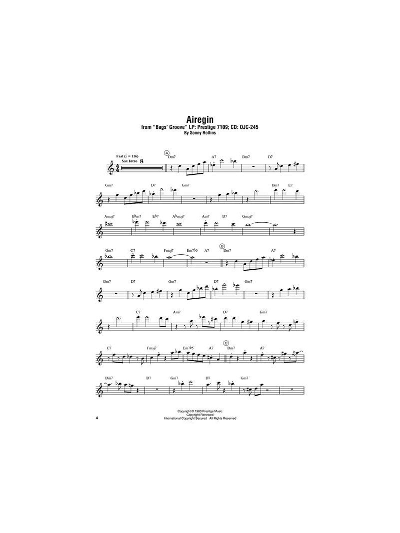 Miles Davis – Omnibook Eb Instruments