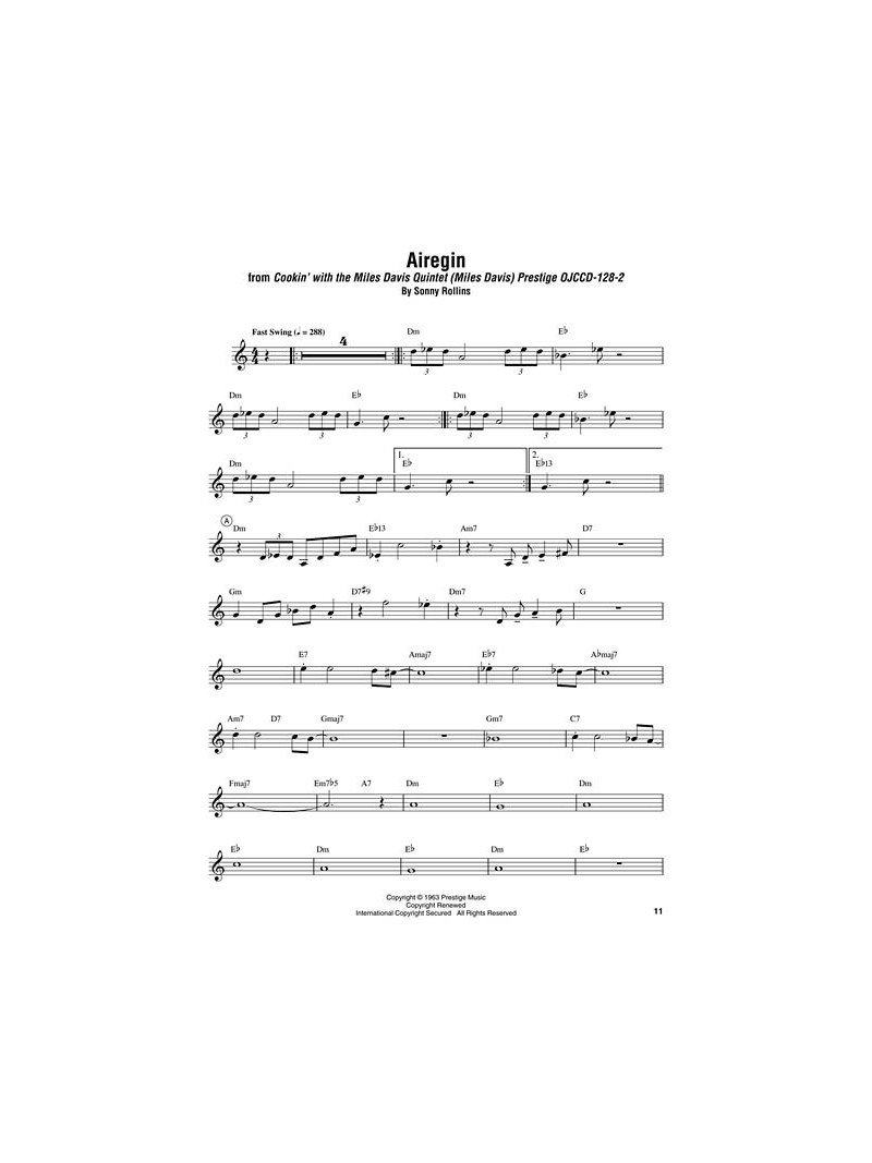 John Coltrane – Omnibook Eb Instruments