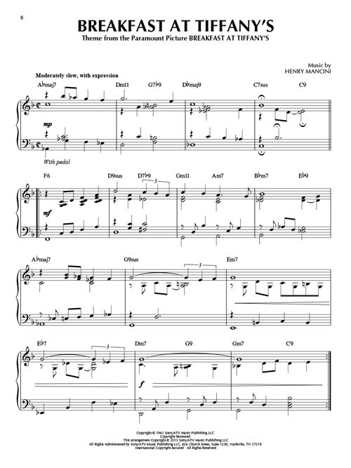 Henry Mancini: Jazz Piano Solos