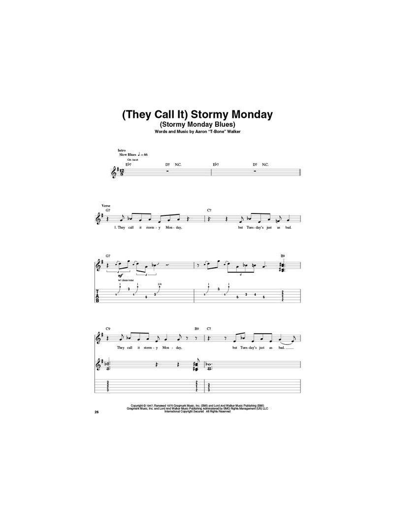 T-Bone Walker – Guitar Play-Along Volume 160 (book/CD)