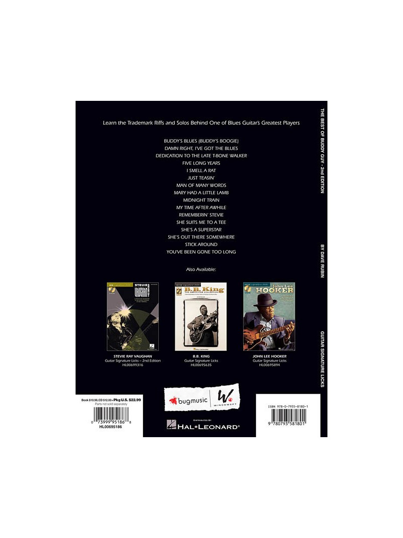 The Best of Buddy Guy - Signature Licks (book/CD)