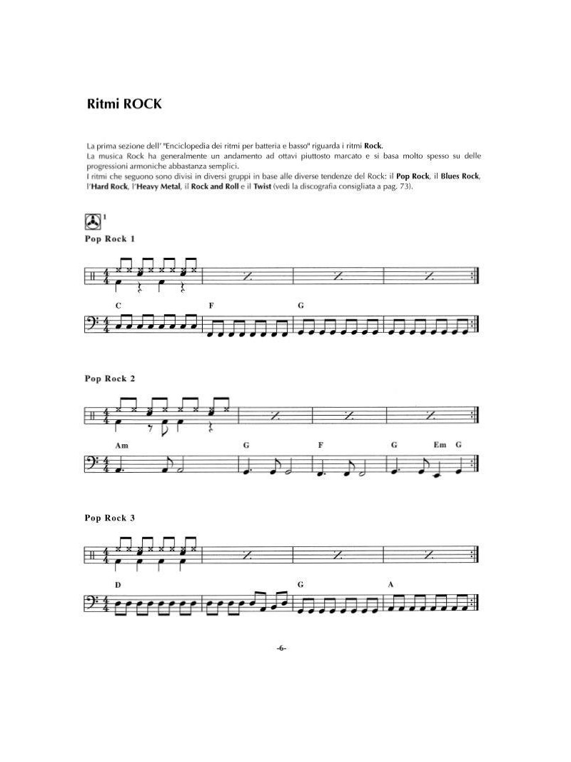 Enciclopedia dei ritmi per batteria e basso (libro/CD)