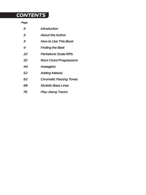 How to Create Rock Bass Lines (book/Audio Online)