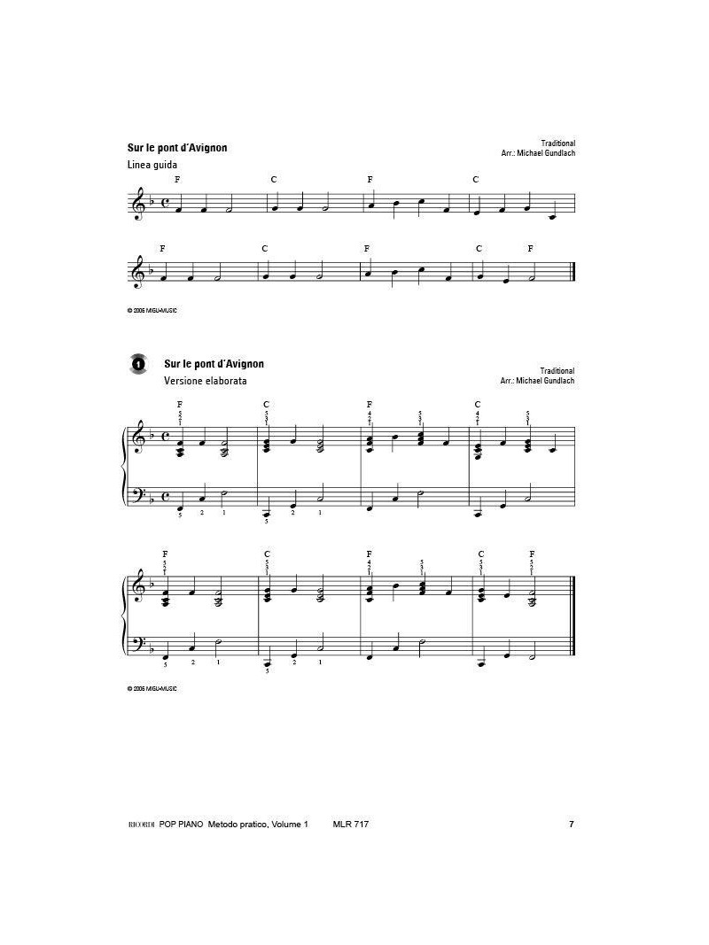 Pop Piano: metodo pratico Volume 1 (libro/CD)