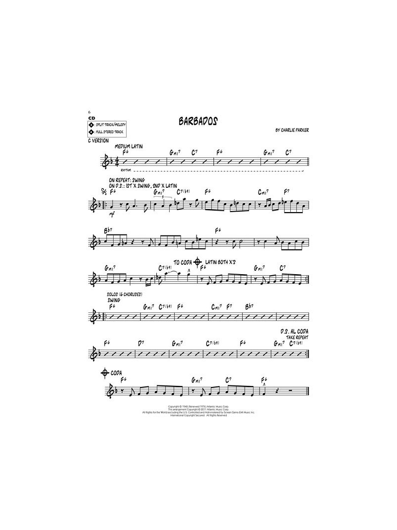 Jazz Play-Along Volume 142: Charlie Parker Gems (book/CD)