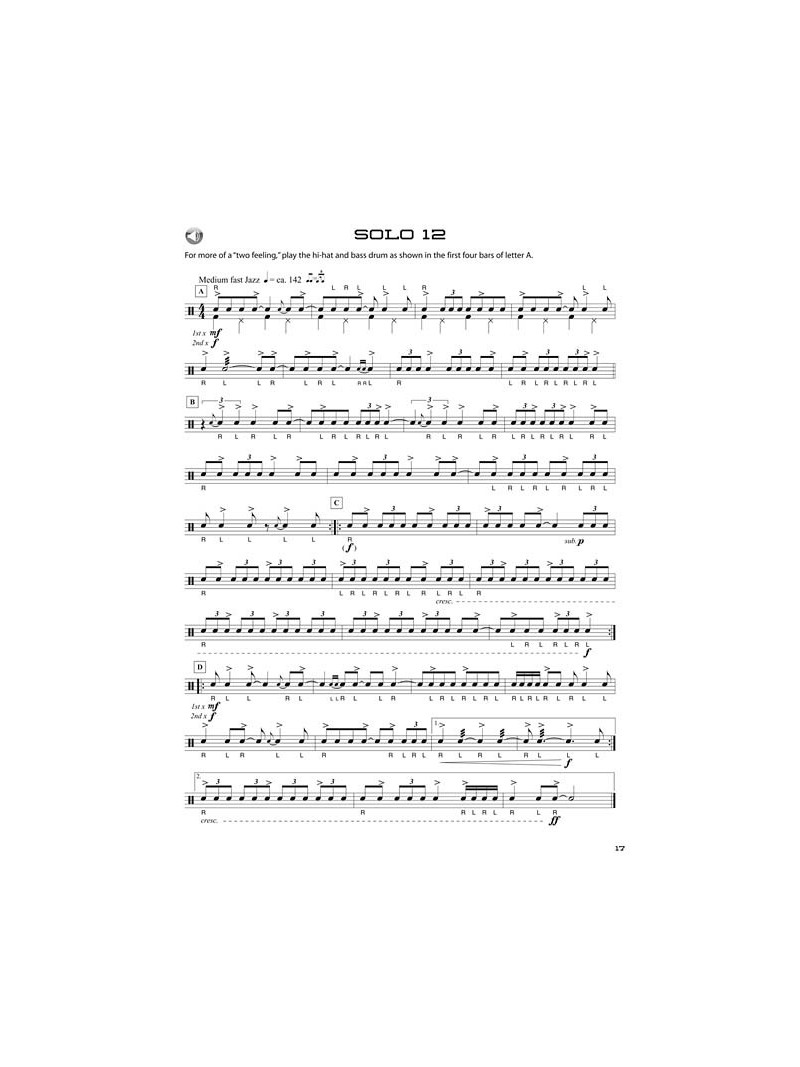 50 Syncopated Snare Drum Solos (book/audio online)