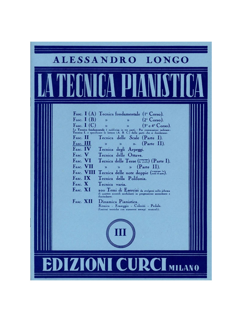 La tecnica pianistica - III