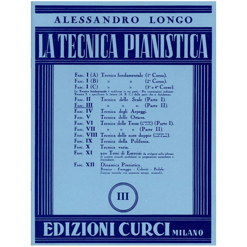 La tecnica pianistica - III
