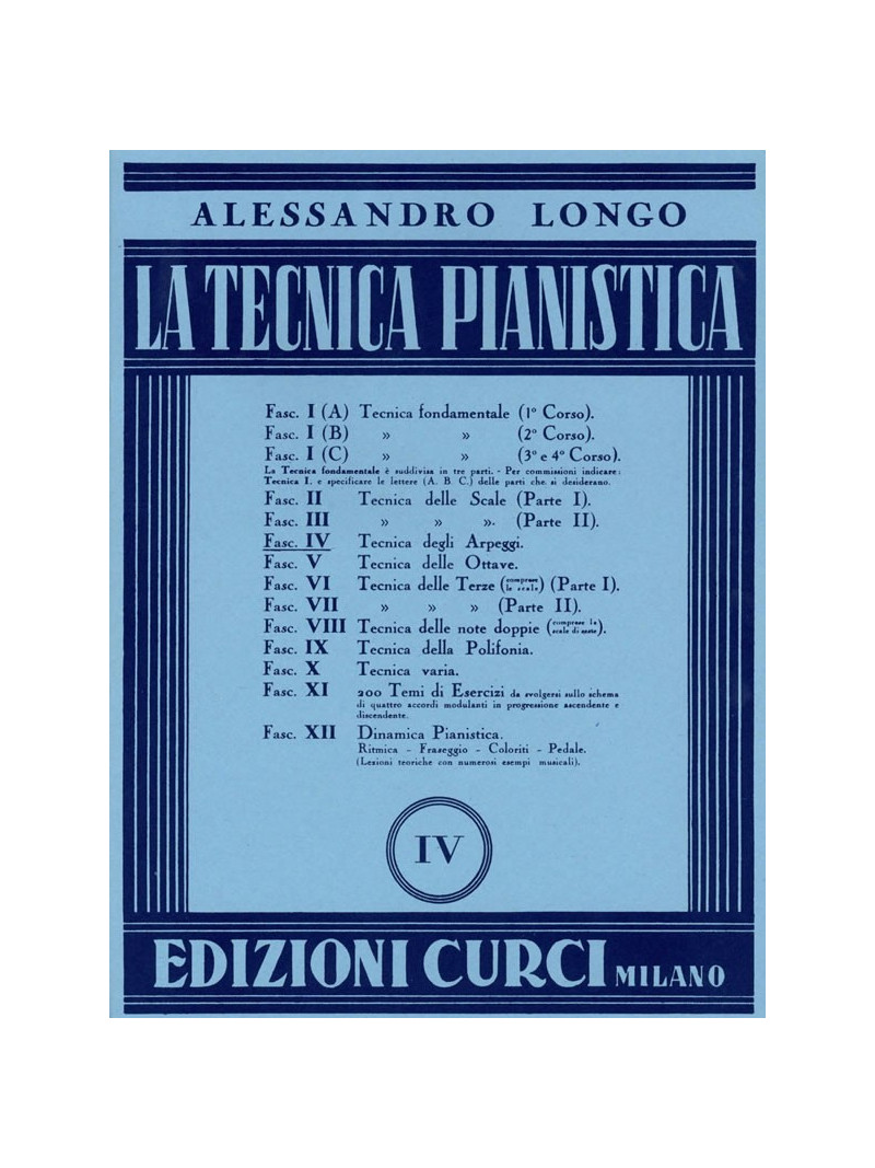 La tecnica pianistica - IV