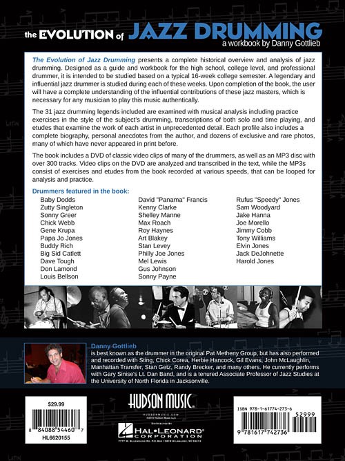 The Evolution Of Jazz Drumming (book/DVD/CD MP3)