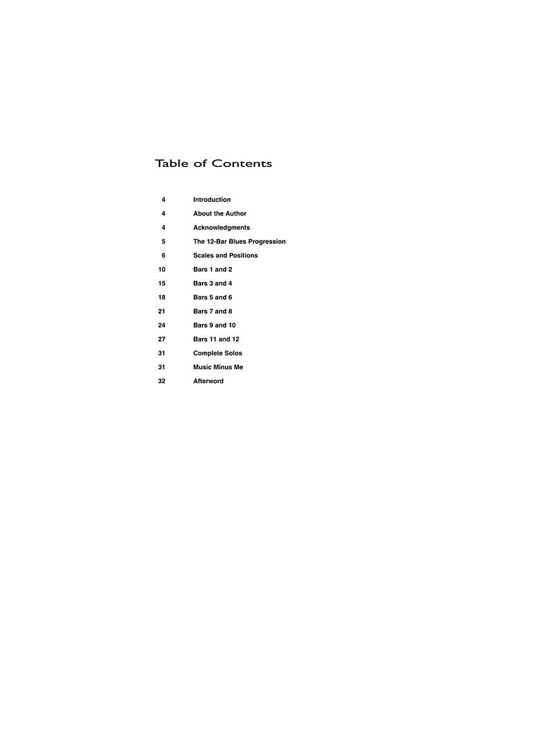 Blues by the Bar (book/CD)