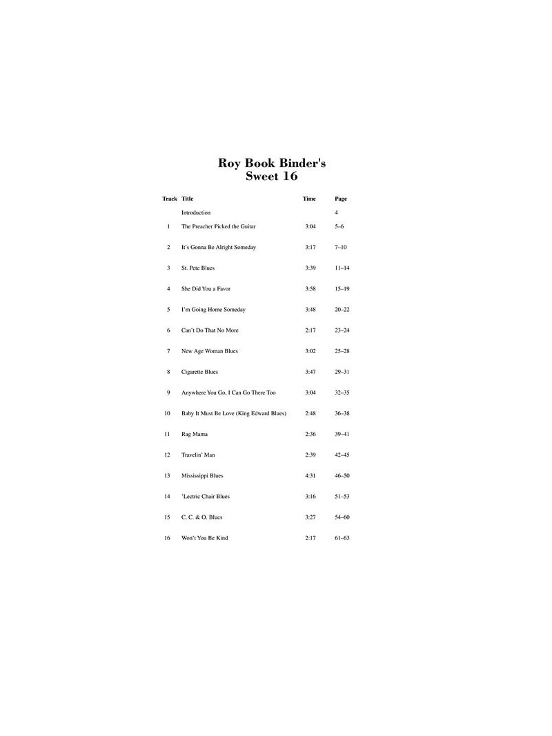 Book's Blues Book (book/CD)