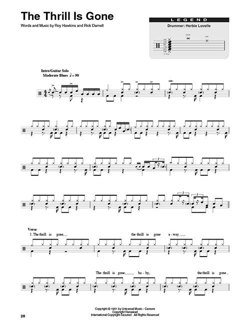 Blues: Drum Play-Along Volume 16 (book/CD)