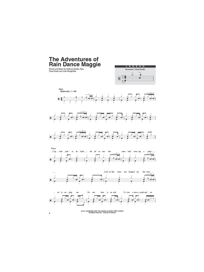 Red Hot Chili Peppers: Drums Play-Along Volume 42 (book/CD)