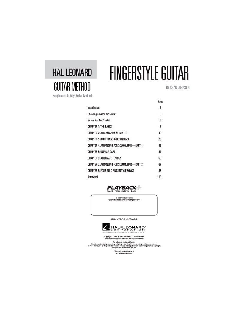 Hal Leonard Guitar Method: Fingerstyle Guitar (book/CD)