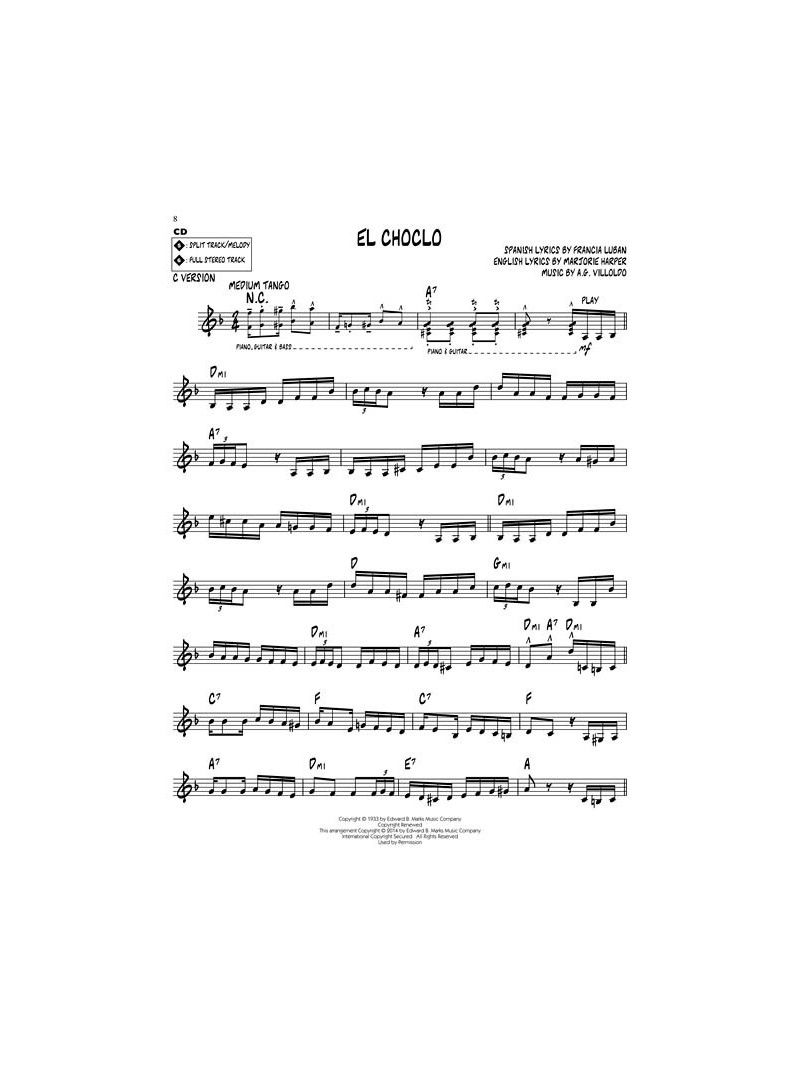 Jazz Play-Along Volume 175: Tango (book/CD)