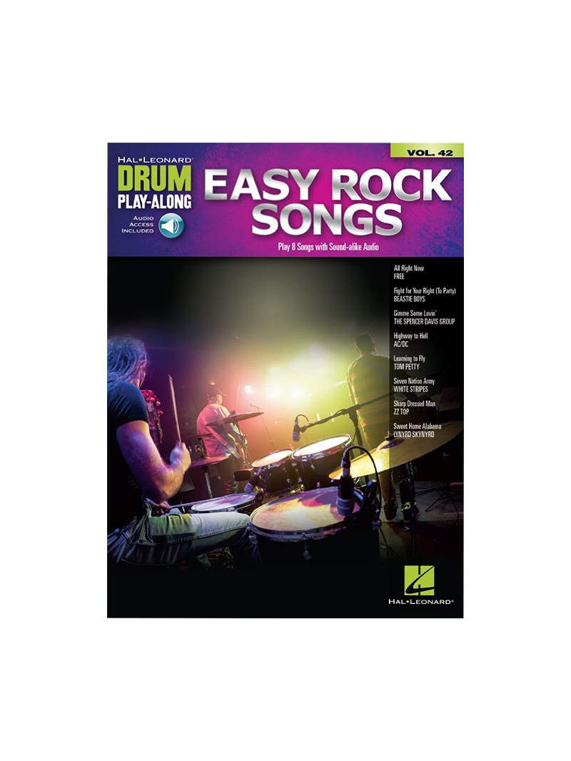 Easy Rock Songs - Drum Play-Along Volume 42 (book/CD)