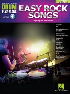 Easy Rock Songs - Drum Play-Along Volume 42 (book/CD)