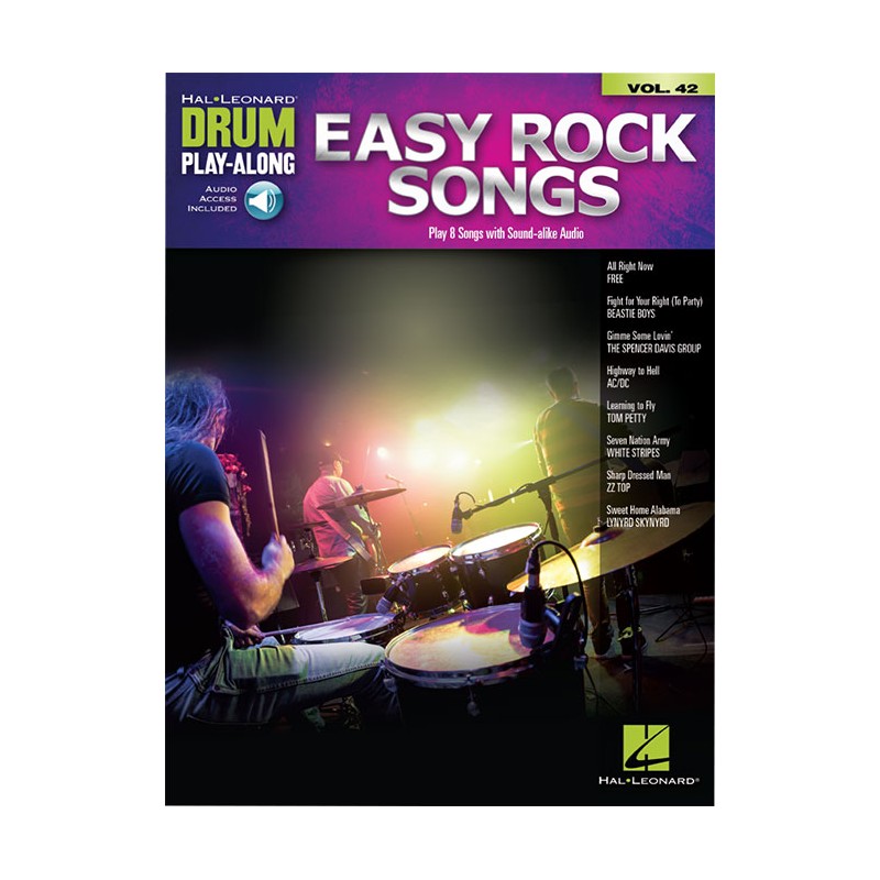 Easy Rock Songs - Drum Play-Along Volume 42 (book/CD)