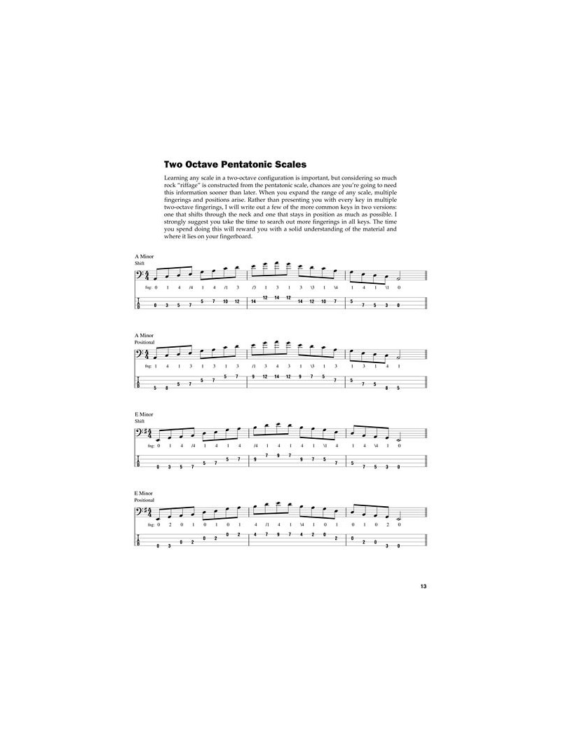 Pentatonic Scales for Bass (book/CD)