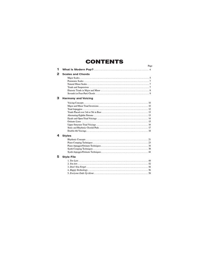 Modern Pop Keyboard – The Complete Guide (book/Audio Online)