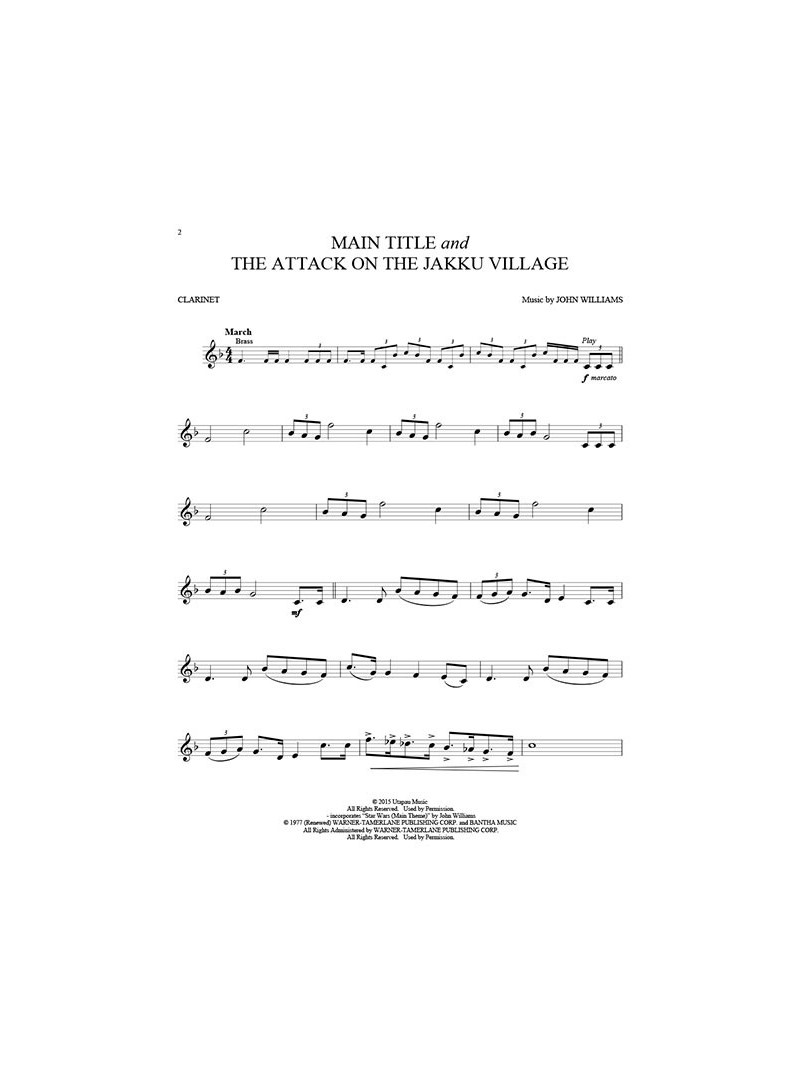 Star Wars: The Force Awakens - Clarinet (book/Audio Online)