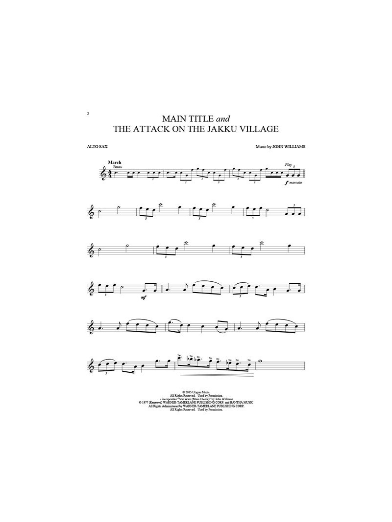 StarWars: The Force Awakens -Alto Sax (book/Audio Online)