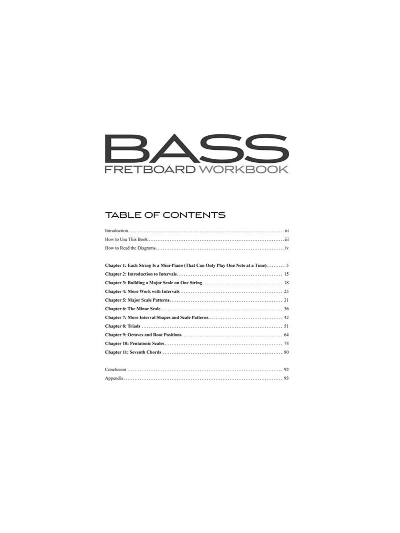 Bass Fretboard Workbook